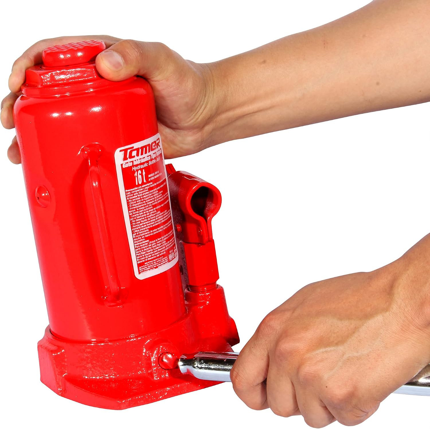 Tamer GTE-16-US Hydraulic Bottle Jack with Extension Screw 16 Ton