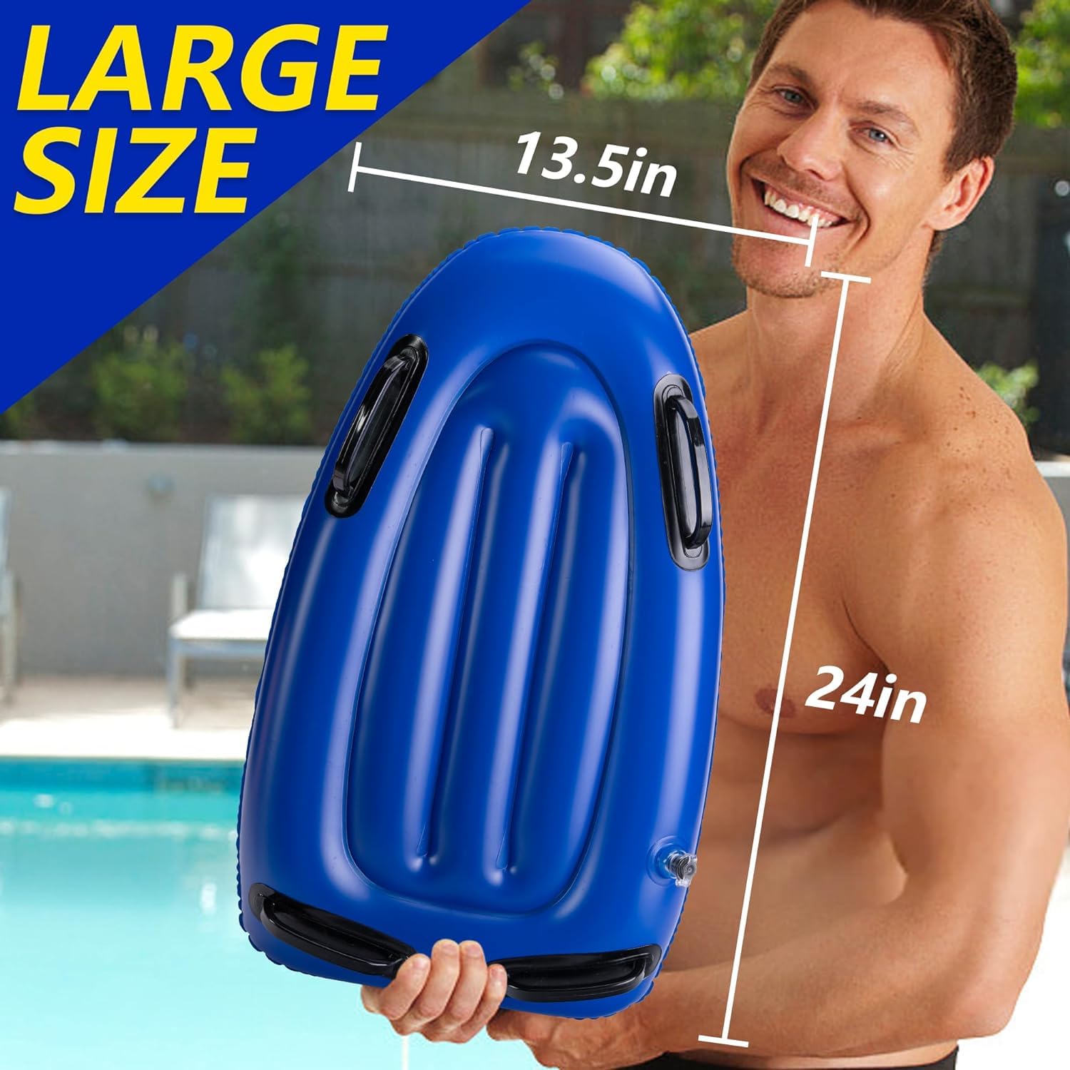 Erwachsene Schwimmbrett - Aufblasbares Bodyboard -Schwimmende Trainingshilfe Kickboard- Schwimmhilfen Schwimmboard Für Schwimmübungen
