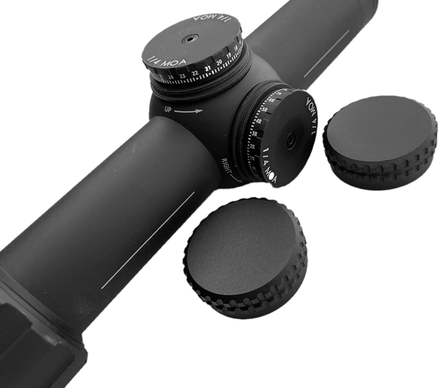 Ade Advanced Optics 1-8x28 Dynamite Riflescope with FFP Reticle Reticle, 34mm Tube with mounts