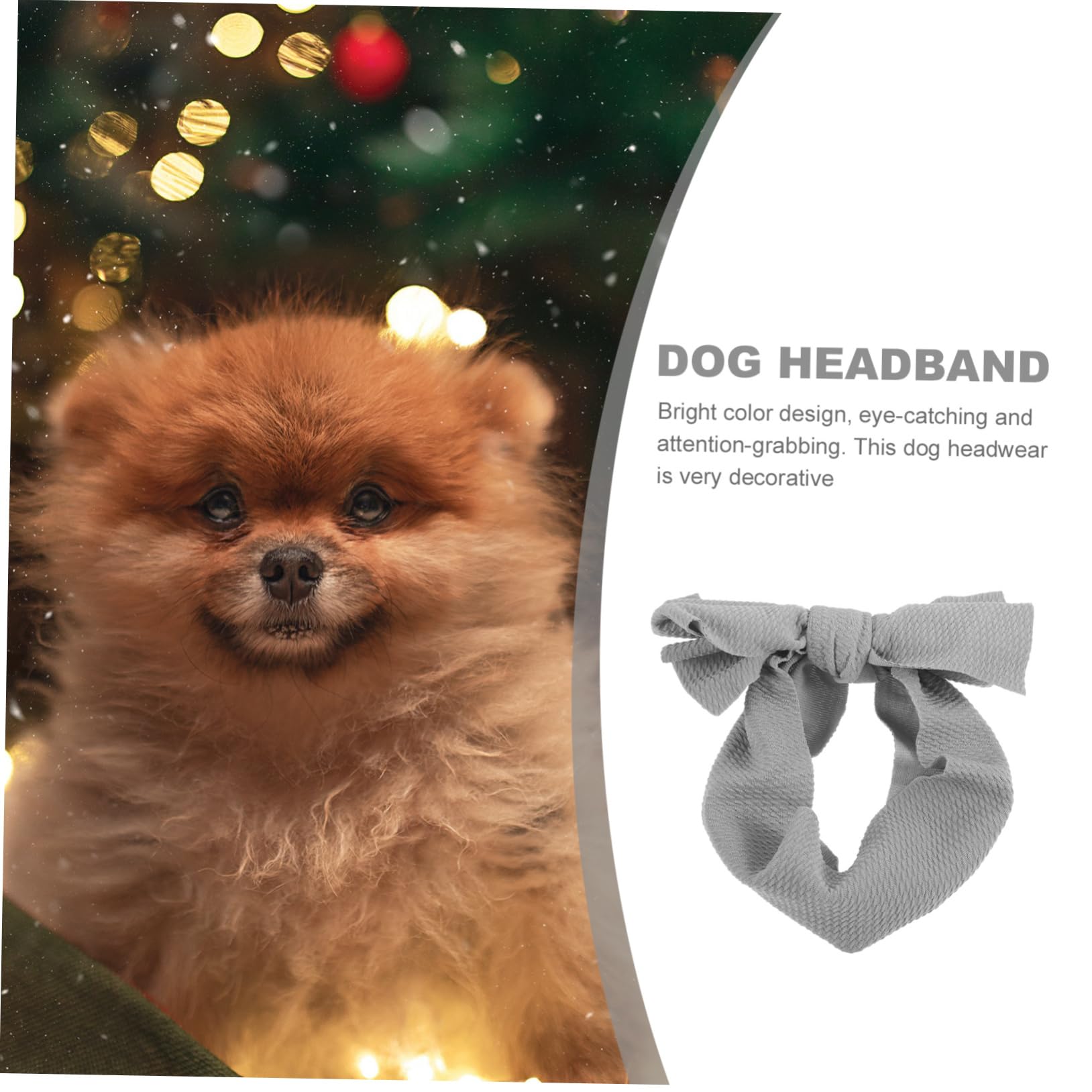 LUOZZY Haustier Stirnband Mit Schleife – Elastisches Kopfband Für Katzen & Hunde, Rosarot