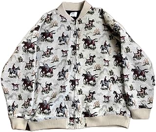 ゴブラン 総柄織り ジップアップ ブルゾン Sサイズ