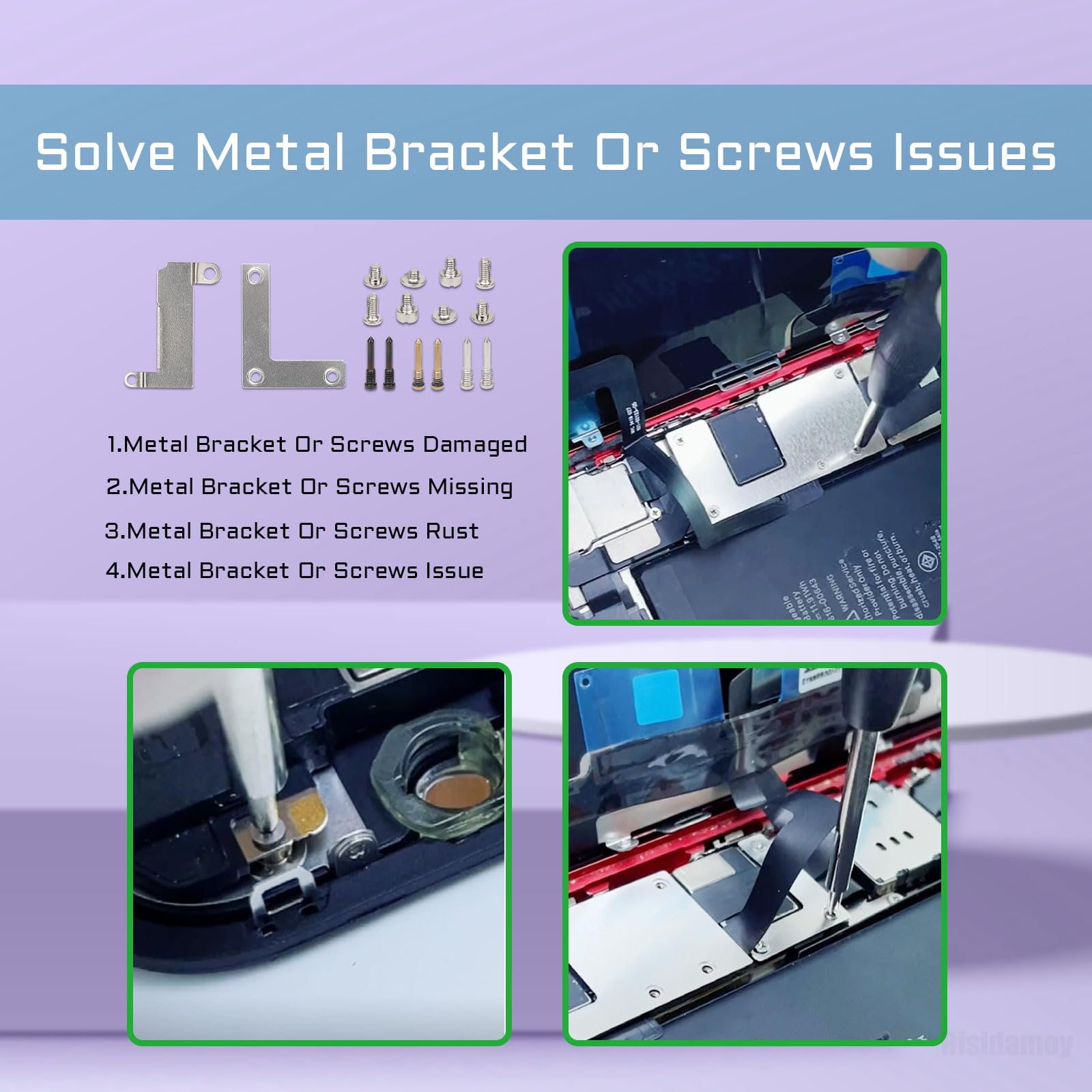 Internal Metal Plate Cover Parts For IPhone X,Bracket Replacement