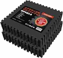 AIRHOP エクササイズマット 12枚セット ブラック 60x60cm Amazon.co.jp: AIRHOP トレーニング ジョイントマット EVA素材