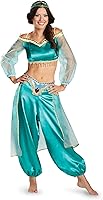 Vista 1 de Disney Aladdin Jasmine Sassy Prestige Costume, Official Womens Jasmine Costume
