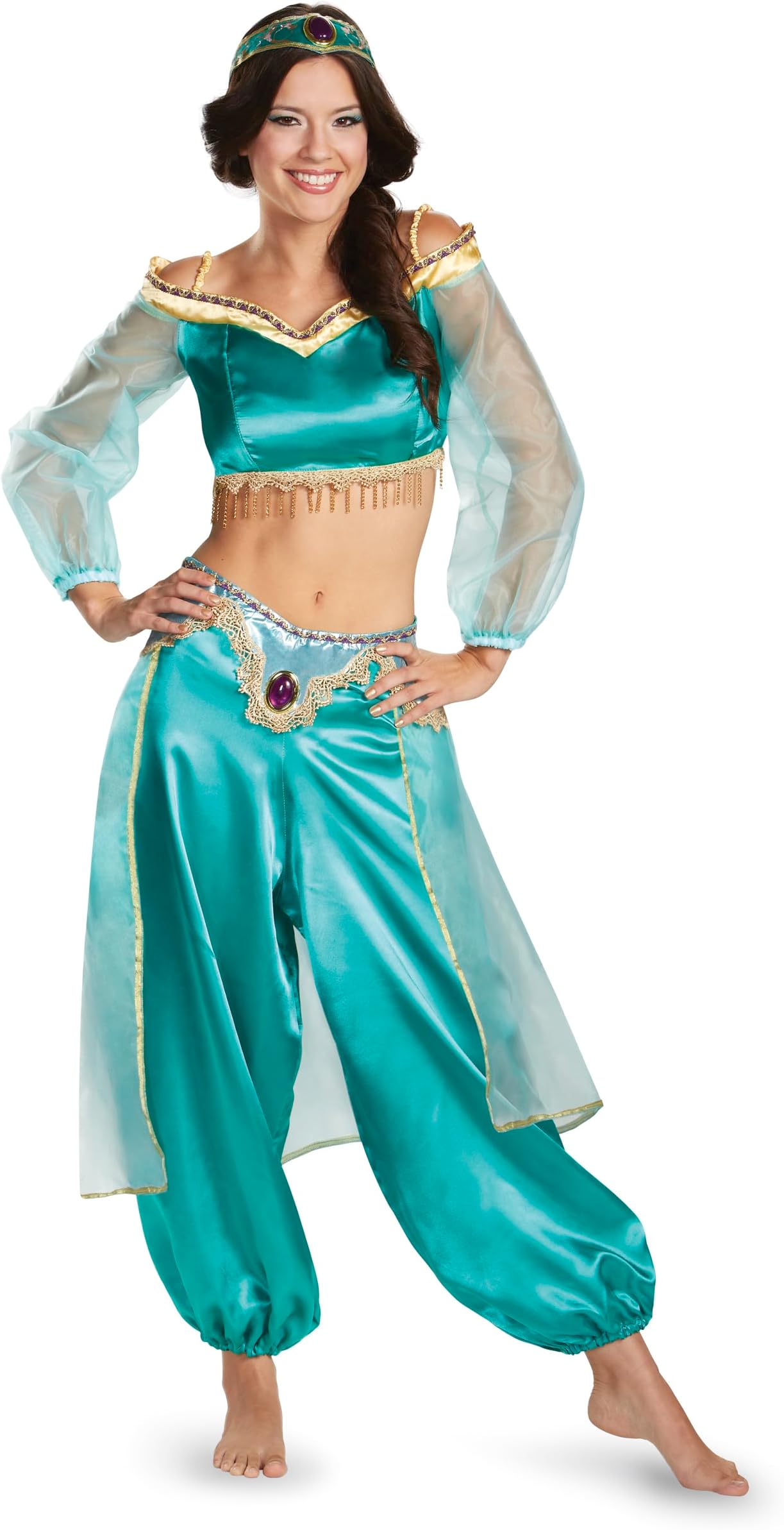 womens Disguise Disney Aladdin Jasmine Sassy Prestige Costume Jasmine Sassy Prestige Adult Costume (pack of 1)