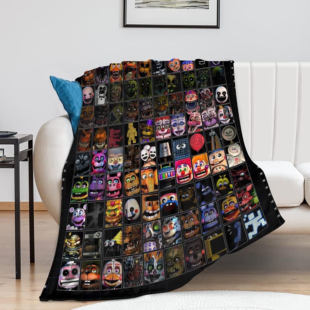 HYN Halloween Blankets Soft Warm Throw Blanket Flannel Throws Rug for Bed Sofa 100x130cm