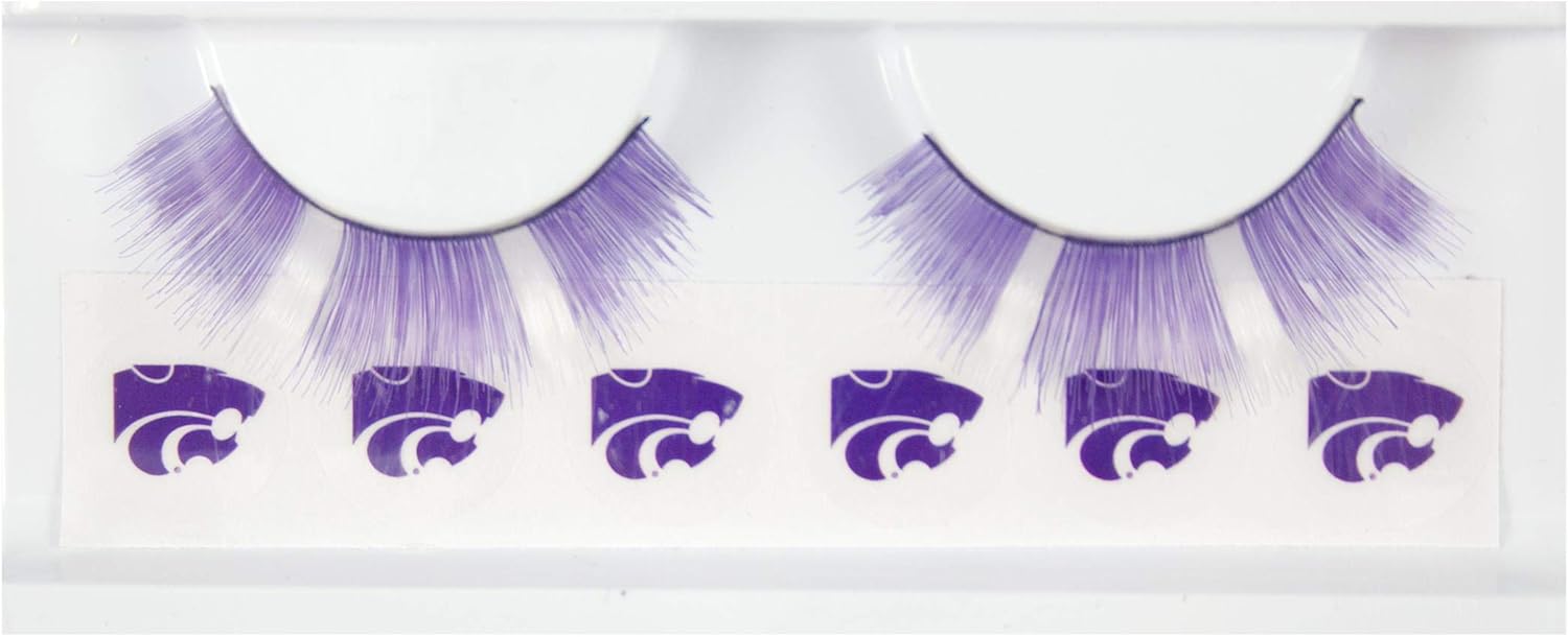 Littlearth NCAA Kansas State Wildcats Eyelash Extension, Black