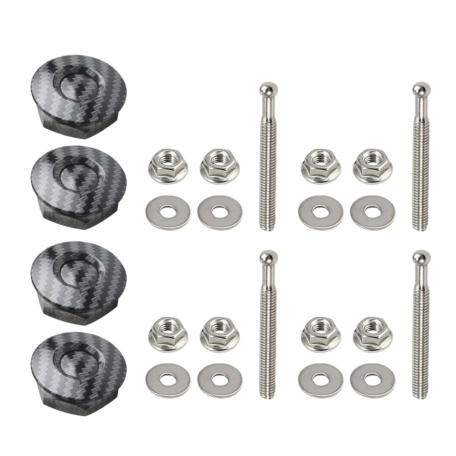 Maxtonser Quick Latches Hoods Pins, Quick Releases Latches Bumper, Bumper Latches Fastener Push Button Bonnet 1.2'' Latches P