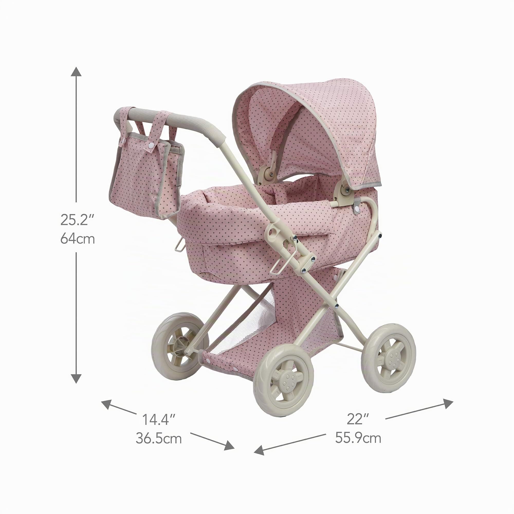 Puppenwagen Babypuppenwagen Kinderwagen Puppenzubehör Olivia's World OL-00003