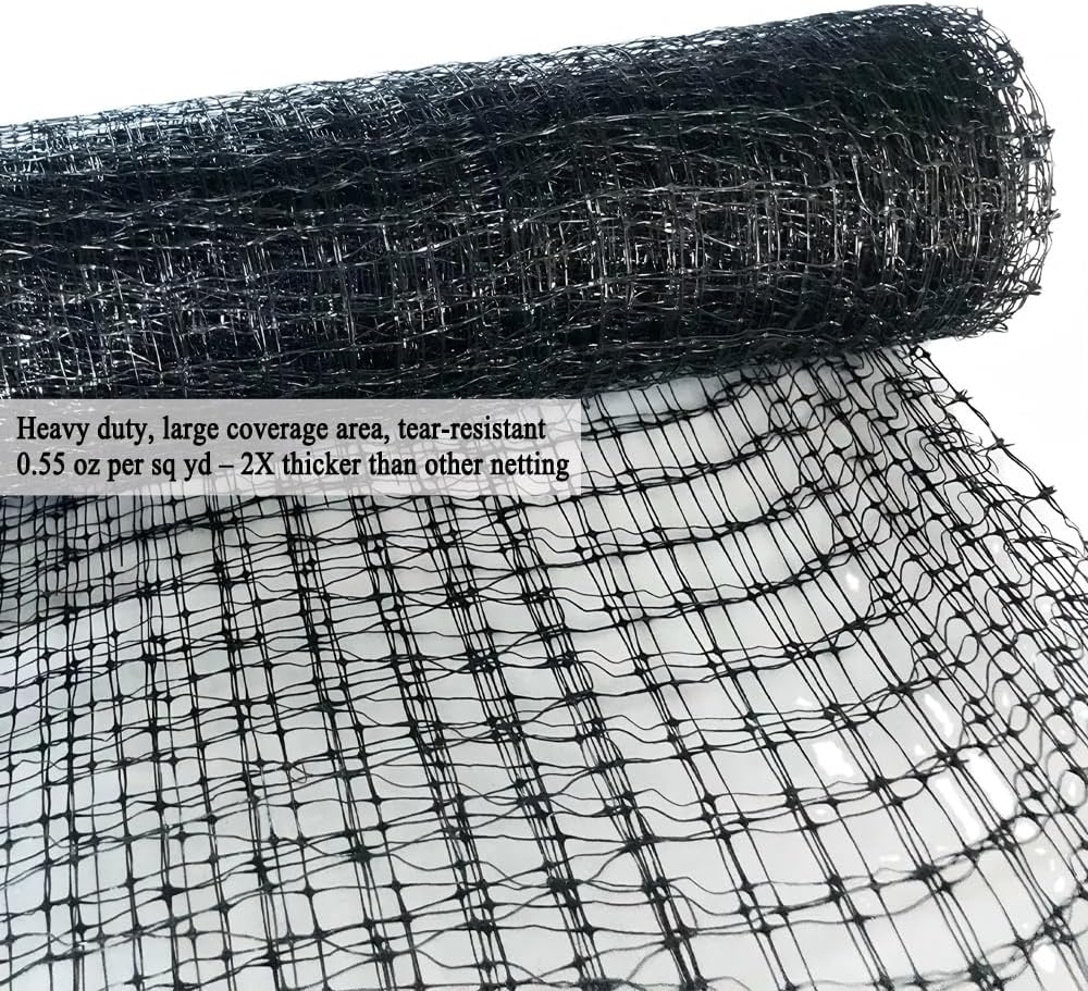 Deer Fence Netting 8x100 FT, Garden Animal Fencing Against Deer, Birds, Invisible Deer Netting for Shrubs, Plants, Flowers, Fruit Trees, Vegetables, Blueberry Bush Netting Cover