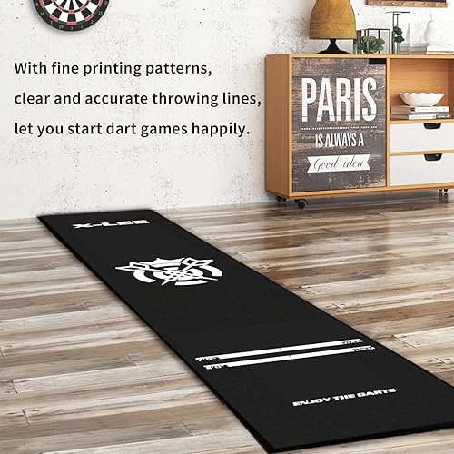 Miniatura 2 de WL&ALLEN Alfombrilla de dardos profesional y fresca antideslizante (bolsas de almacenamiento)