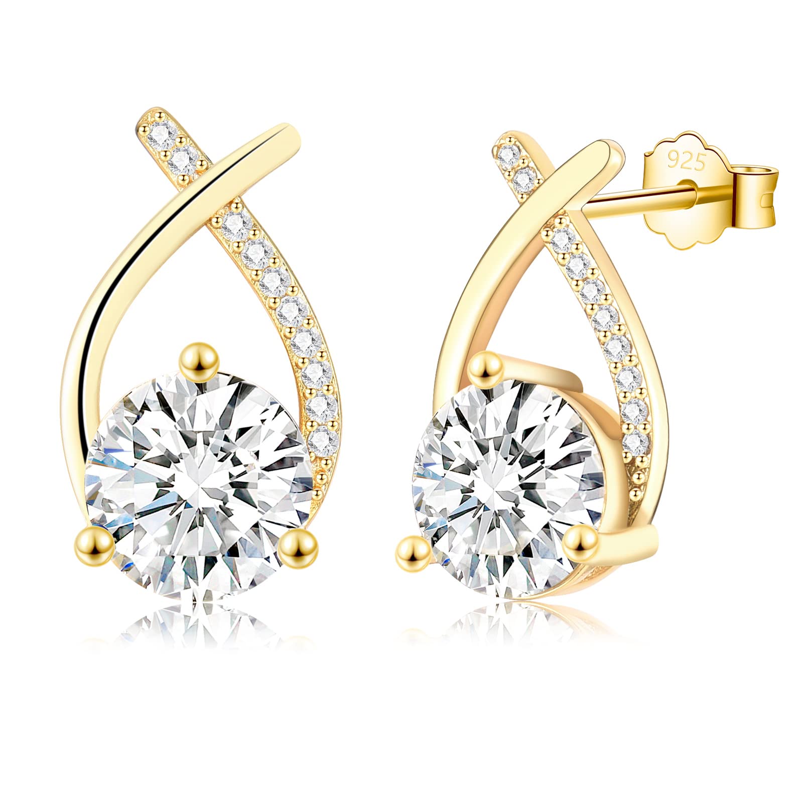 Pendientes de plata y oro de 18k EPIRORA perfectos para el estilo diario 8