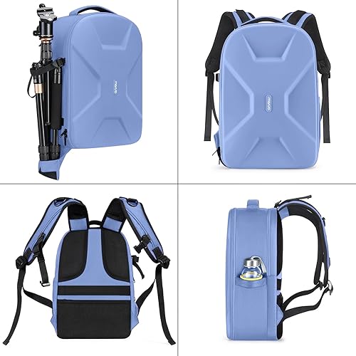 Miniatura 21 de MOSISO Mochila para cámaras réflex digital de un solo objetivo, réflex de un solo objetivo o sin espejo, funda rígida impermeable de 15 a 16
