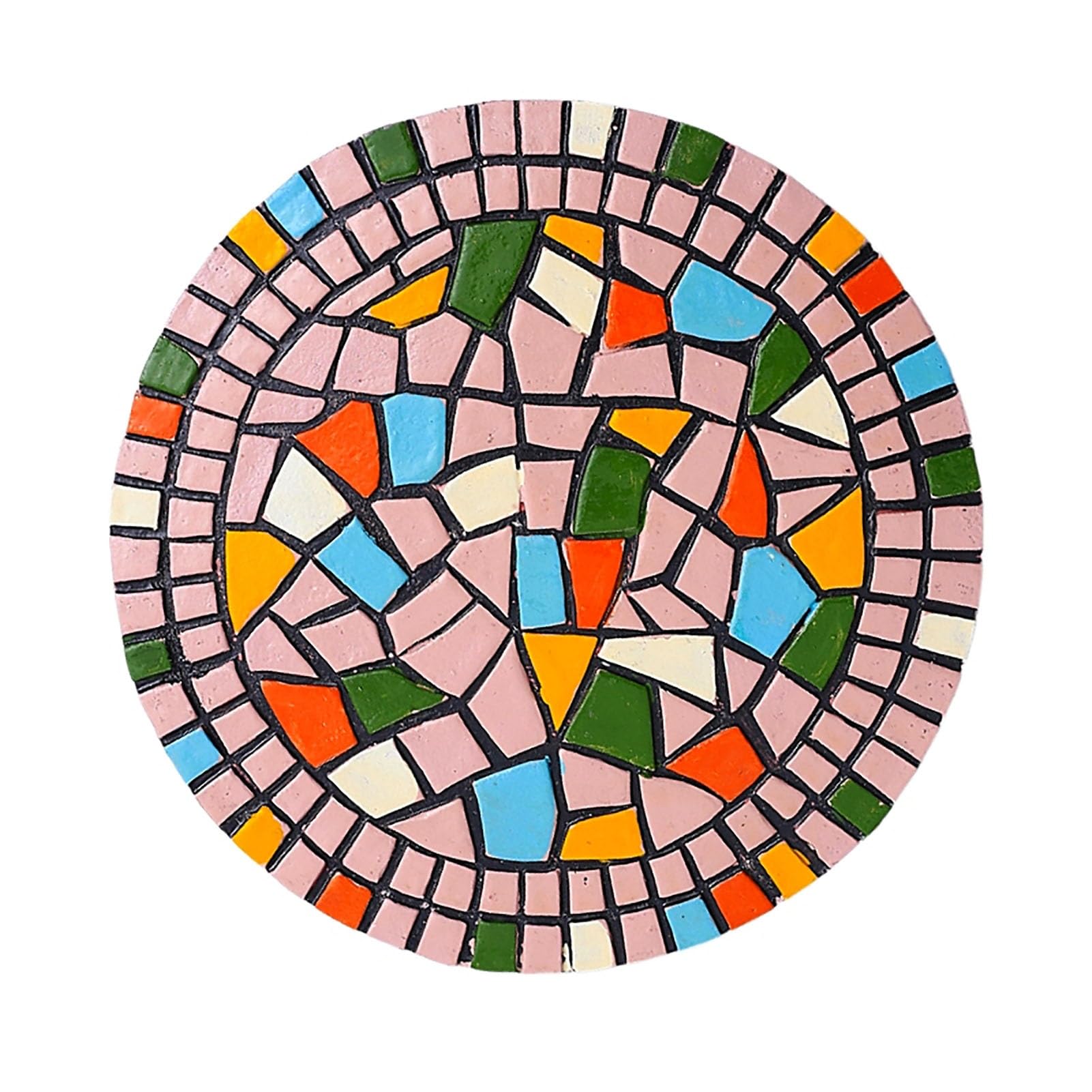 Outdoor Mosaic Stepping Stones for Garden Pathways and Walkways
