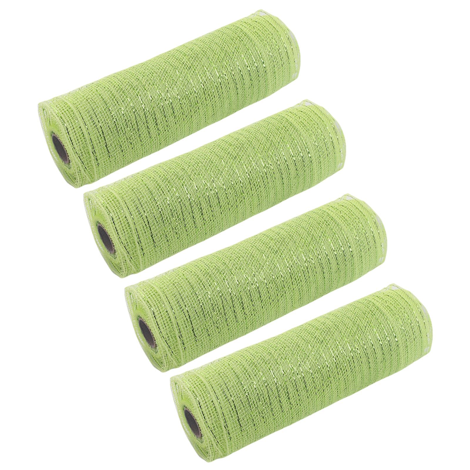 TFAOYS Of 4 Practical Meshes for Christmas Tree Adornment Suitable for Crafting Bowknot Wreaths and Holiday Arrangements Bowknot Making Materials