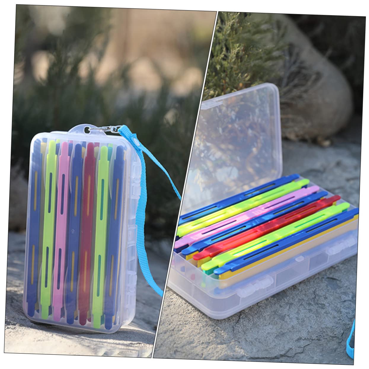 SUPVOX Fishing Accessory Box Line Keepers Cord Winding Tool Pp Material Line Winder for Fresh Salt Water