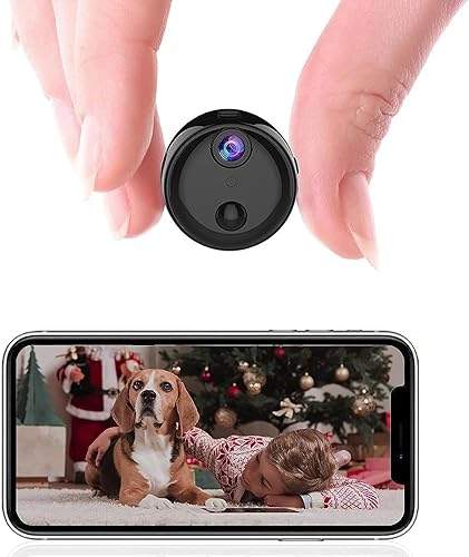Miniatura 9 de Yoidesu Cámara espía oculta, 1080P WiFi Mini niñera cámara de vigilancia para seguridad de oficina en casa, noche, detección de movimiento, lente