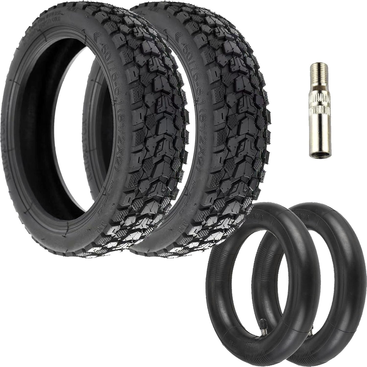 MyBESTscooter 2 Pneumatici Tubeless 10 Pollici Per Xiaomi M365 Pro 2 | Gomme Antiscivolo Fuoristrada