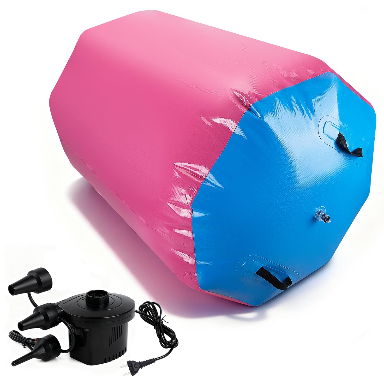 Rodillo de Aire para Gimnasia con Bomba Eléctrica, Esterilla Yoga Air Track 90x70cm
