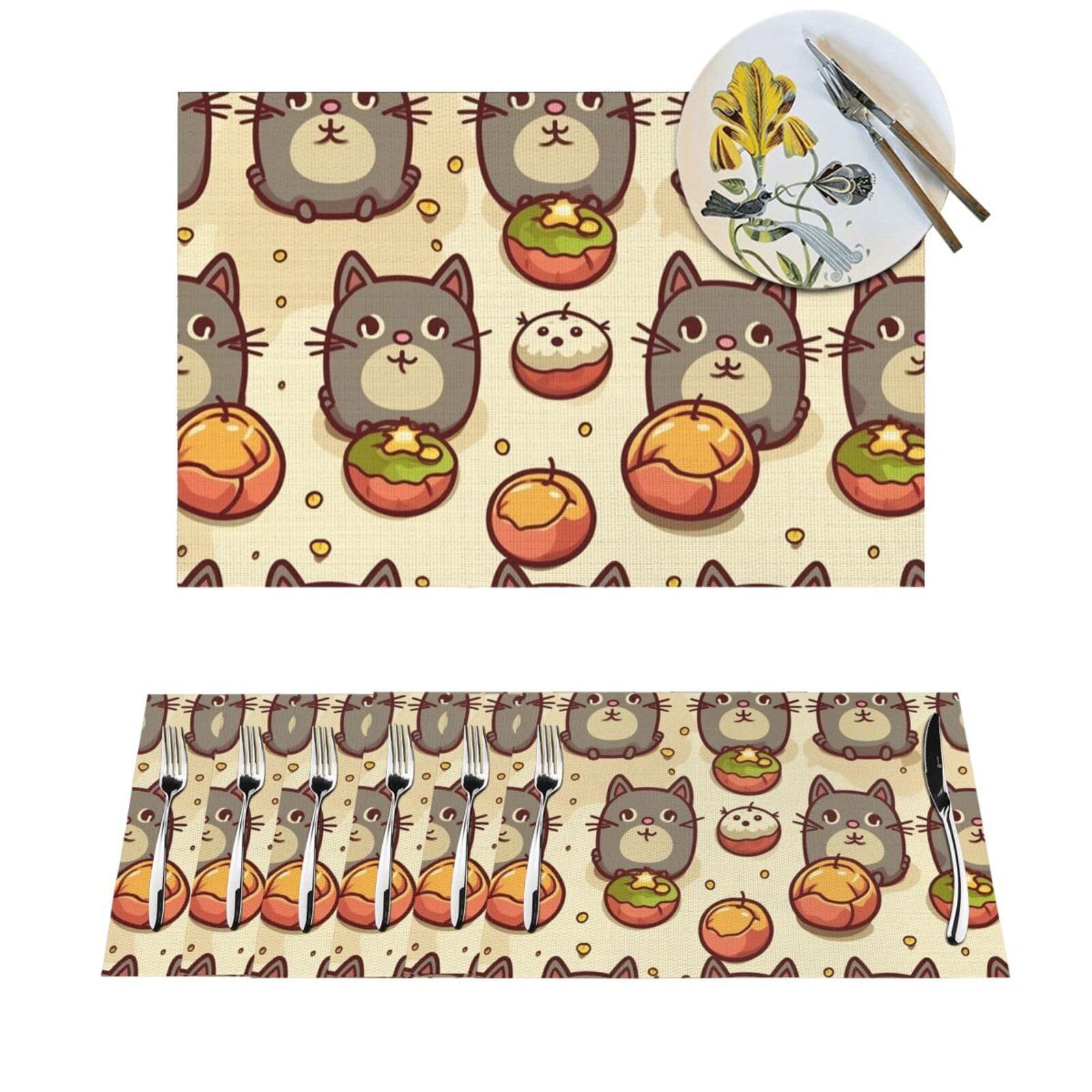 Set de table en PVC lavable et résistant à la chaleur lot de 6