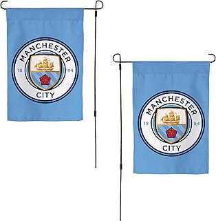 Desert Cactus Manchester City MC Garden Flag – 19 x 12 inch Football Soccer Man City MCFC Banner, For Outdoor Display and Events (Garden Flag A)
