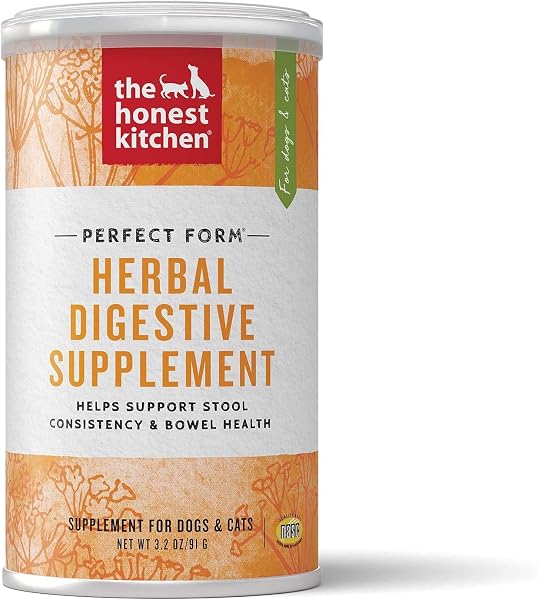 The Honest Kitchen Human Grade Perfect Form Herbal Digestive Supplement for Dogs & Cats, 3.2 Ounces deal amazon