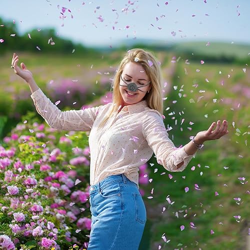 Miniatura 7 de Calentador de nariz de algodón a cuadros, para invierno, para hombres y mujeres, antipolvo, aire acondicionado (gris), Gris, 1 recuento (paquete de