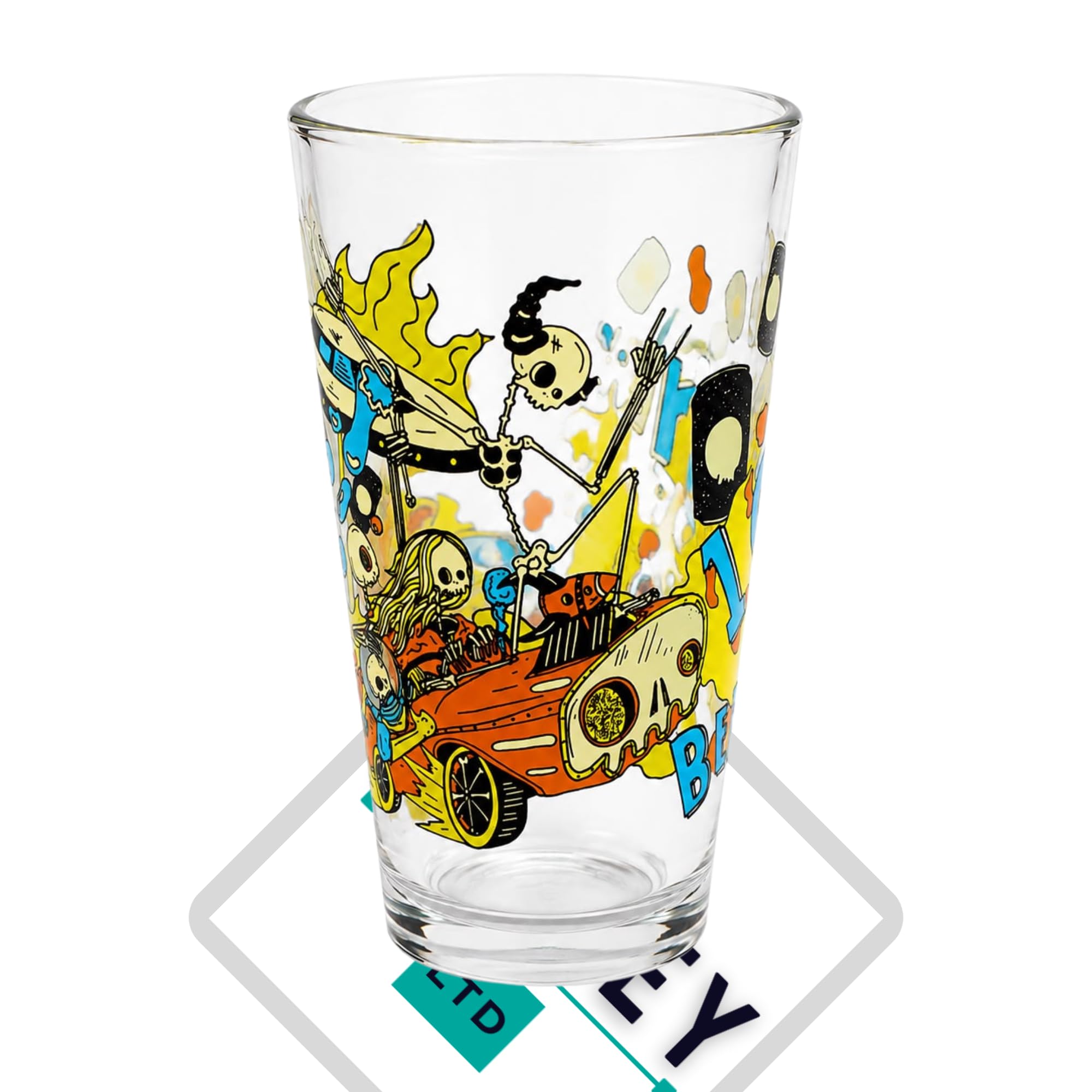 RoxleyLtd Beavertown Limited Edition 10 Years Anniversary Half Pint Beer Glass Collector's Pint Glass Official Brewery Glass