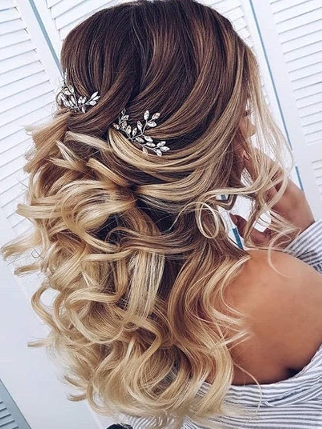 ✨ Glam Prom Hairstyle Ideas with Crystal Hair Pins ✨