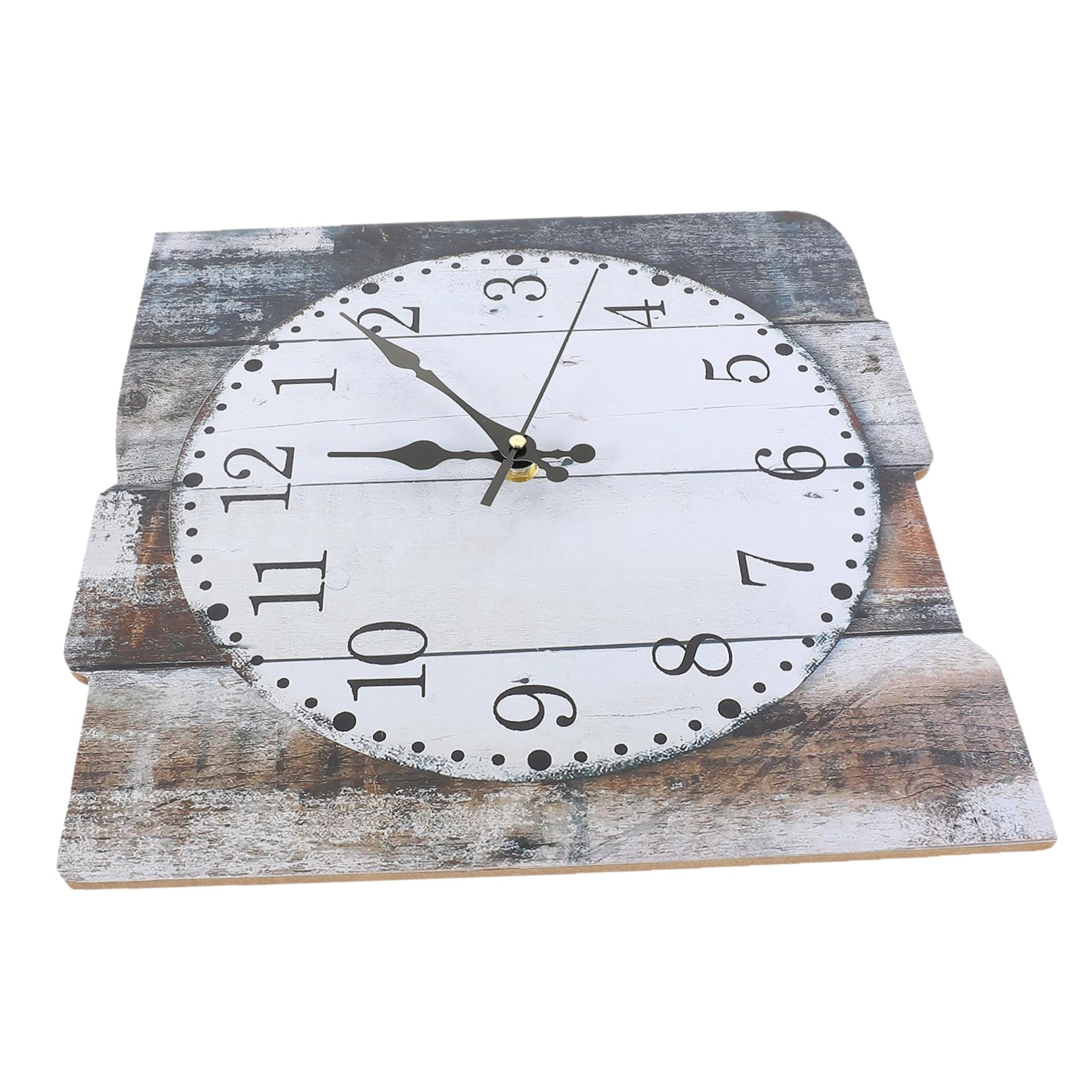 Horloge murale vintage en panneau de densité Cabilock pour décoration intérieure de salon