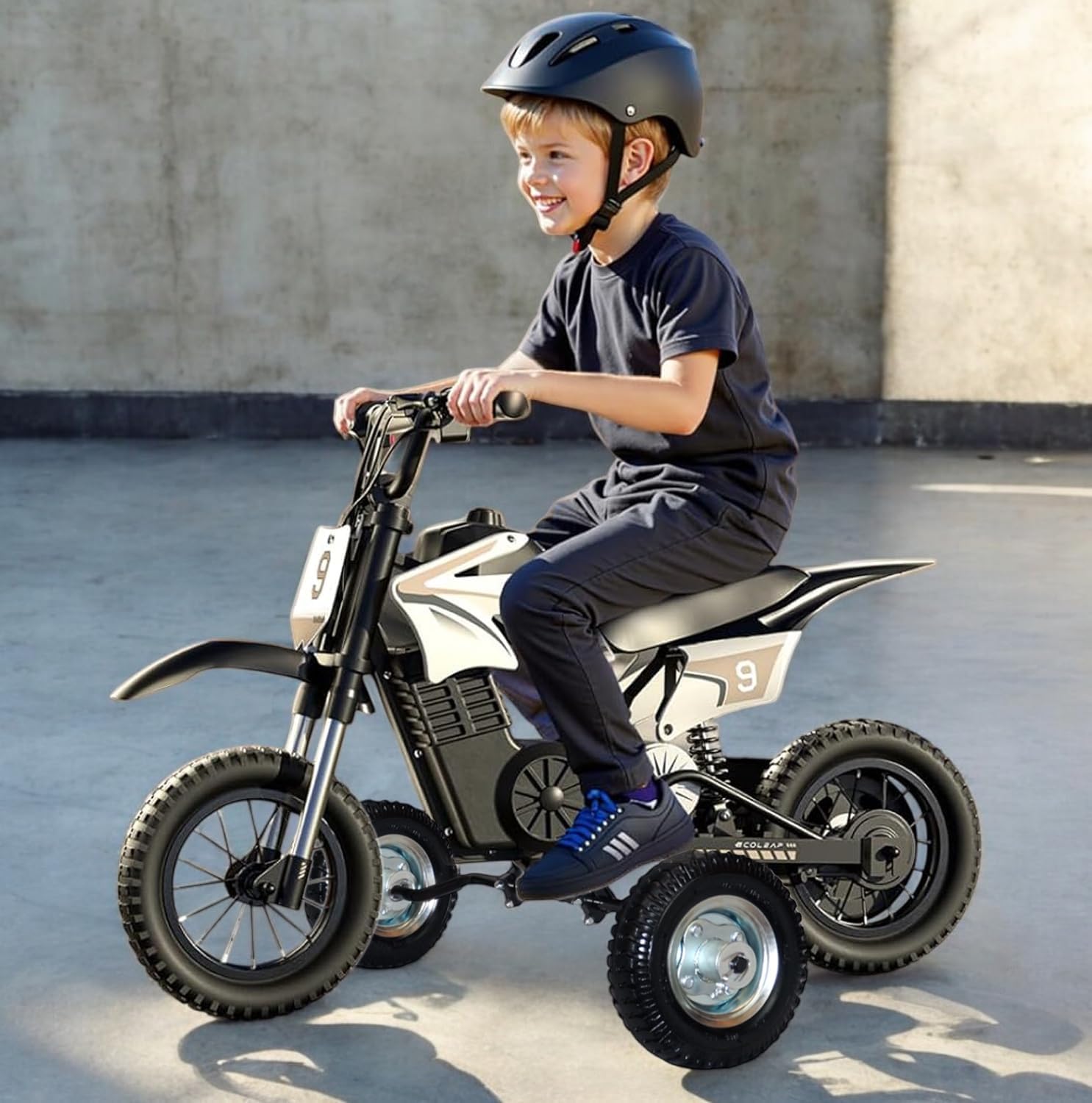 Hardline Products USA Training Wheels for K1 Kids Electric Dirt Bike 36V Motorcycle - Ecoleap Electric Dirtbike - 1602-UT-Ecoleap K1