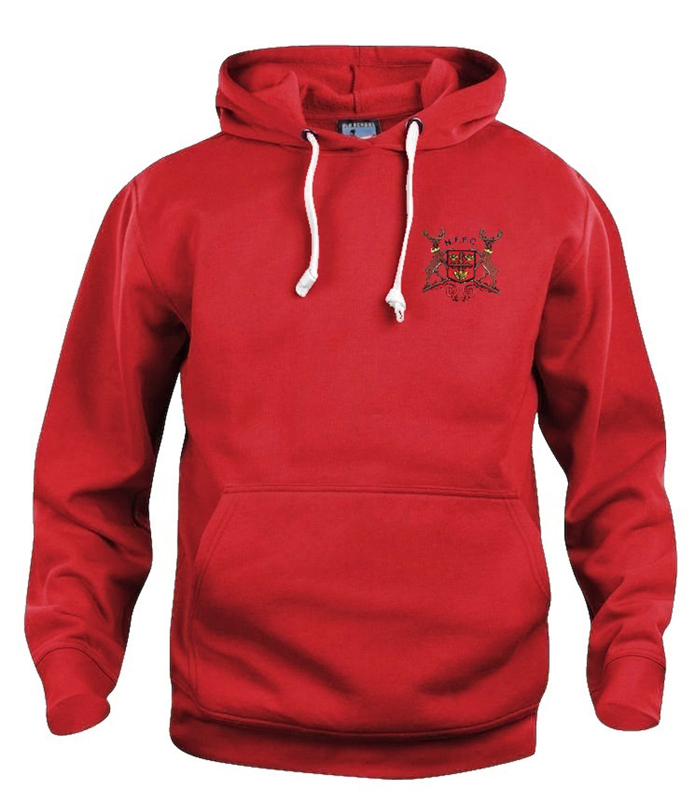 Old School Football Red Nottingham For 1960-1970S Retro Football Hoodie Embroide Logo Size Xxl