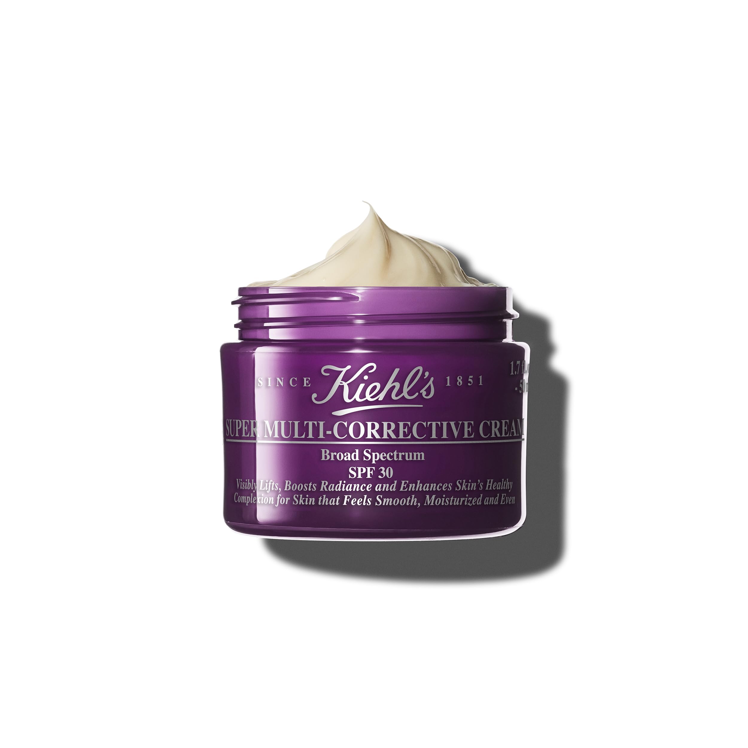 KIEHL'S Super Multi-Corrective Cream SPF 30, Crema Viso Anti Età, Per Tutti i Tipi di Pelle, Con Protezione UV, Azione 5-In-1, Con Estratto di Faggio e Acido Ialuronico, 50 ml