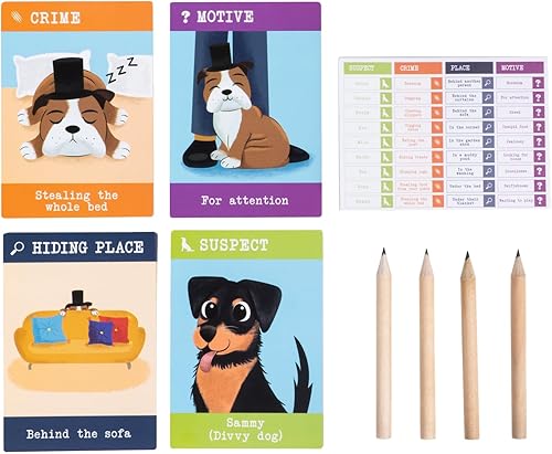 Miniatura 2 de Sherlock Bones. El mejor juego de estilo Whodunit Cluedo para los amantes de los perros. Olfatea las pistas para encontrar al culpable canino en