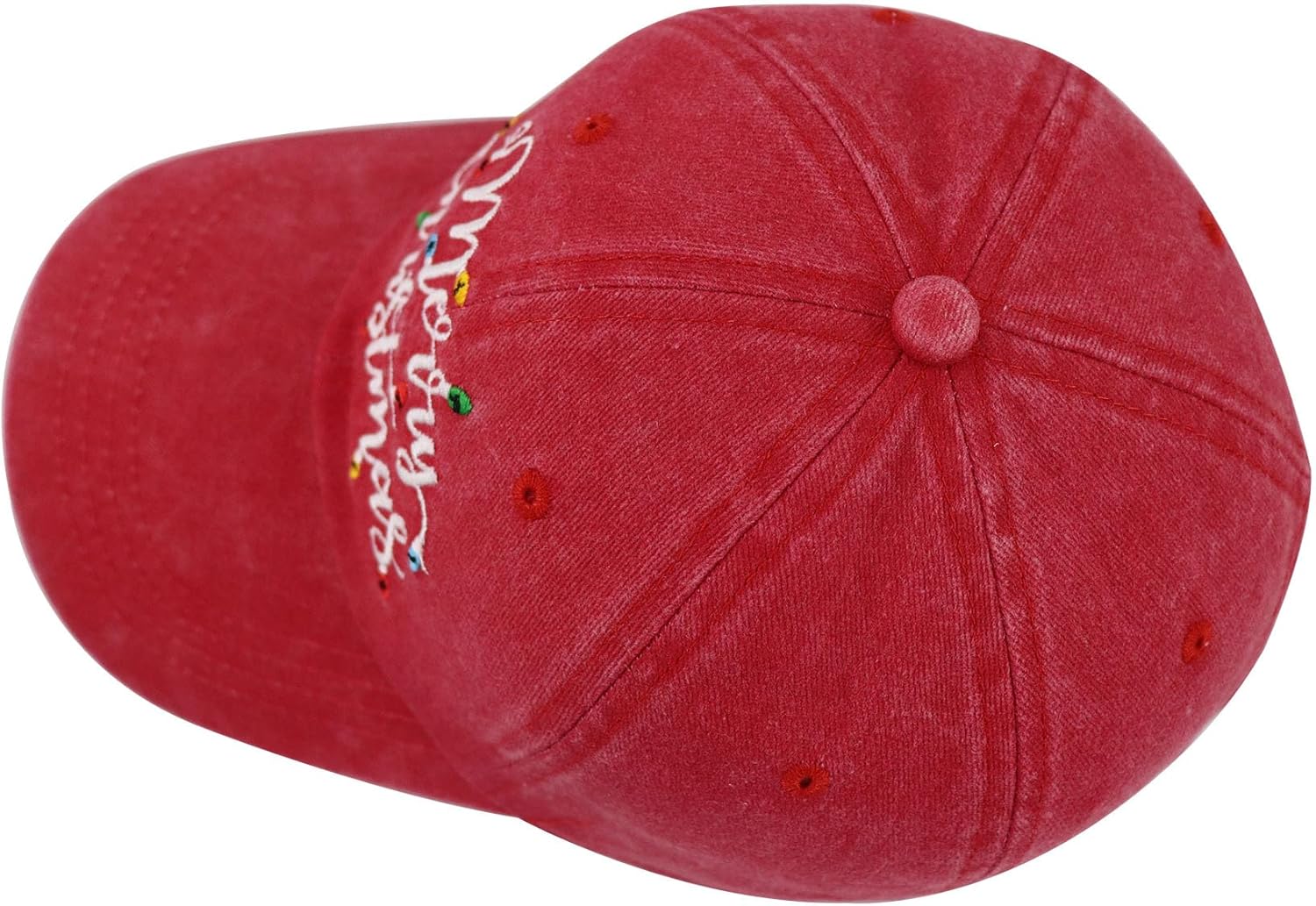 Merry Christmas Baseball Cap for Women Men, Adjustable Embroidered Cotton Xmas Santa Hat - Image 5