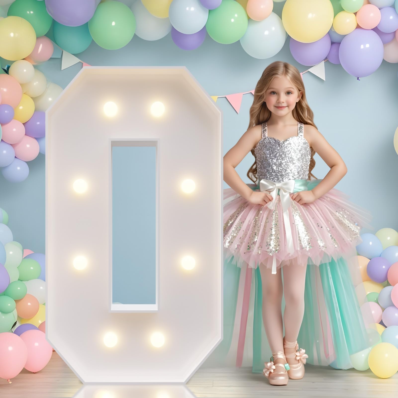 Photo 1 of JoyMuse 3FT Marquee Letters Light Up Letras O for Party Wedding Proposal