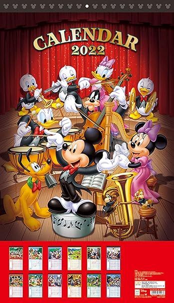 Amazon サンスター文具 ディズニー 22年 カレンダー 壁掛け スタンダード S 本体サイズ W351xh609xd3mm 365g 文房具 オフィス用品 文房具 オフィス用品