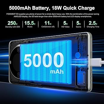 Amazon.com: FOSSIBOT S3 Pro Unlocked Smartphone 6.67