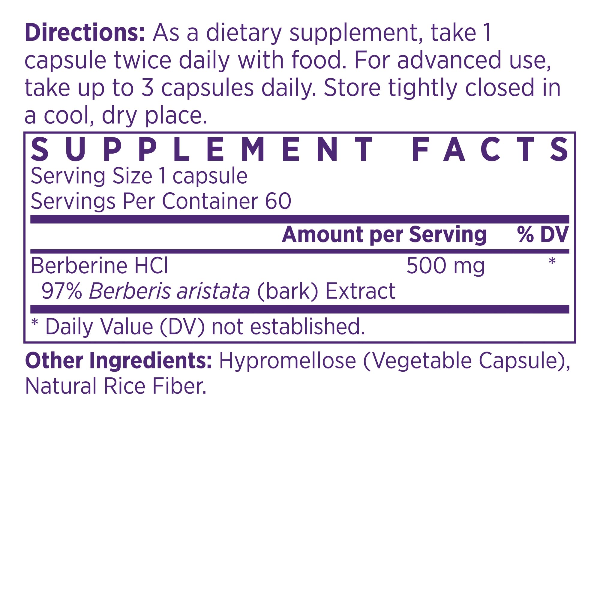 NAOMI Himalayan Berberine 1000-1500mg - Supports Healthy Metabolic Function & Balanced Lipid Profile - Patented HIMABERB®, 97% Pure Berberine HCl, Supports Healthy Energy, 60 Capsules, 1-Month Supply — Amazon image 2