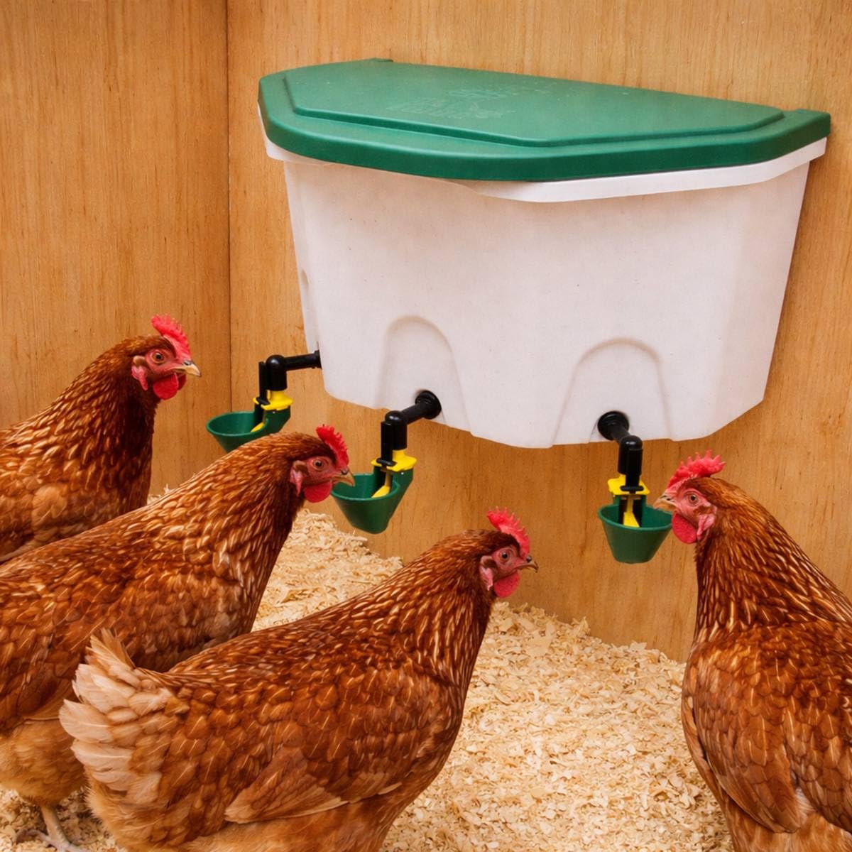 Abreuvoir Fixation Murale AviAqua 8L + 3 coupelles à Flotteur Olba