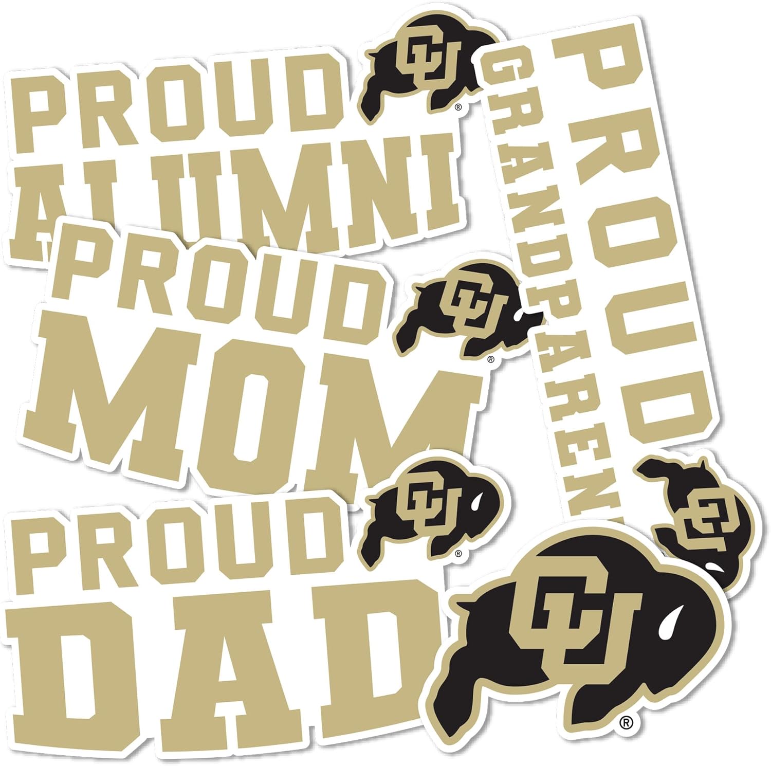 Desert Cactus University of Colorado Sticker Vinyl Decal Laptop Water Bottle Car Scrapbook (Family Full Sheet)
