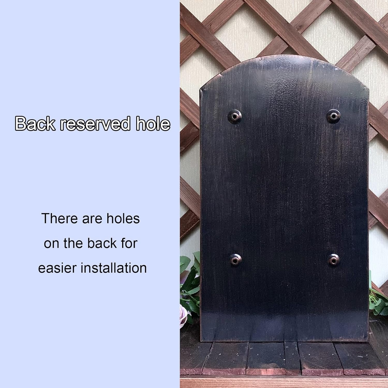 Mailbox Wall Mount, Vintage Mailbox, Wall-mounted Mailbox with Lock, Rainproof and Waterproof Mailbox, Wall-Mount Mailbox On House Or Office(Iron gray)