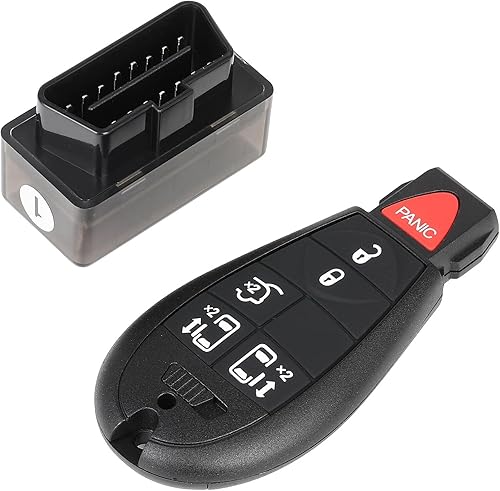 SCITOO Llave remota con programador OBD herramienta de emparejamiento DIY para 2006-2017 para Chrysler para Dodge Grand Caravan para Volkswagen