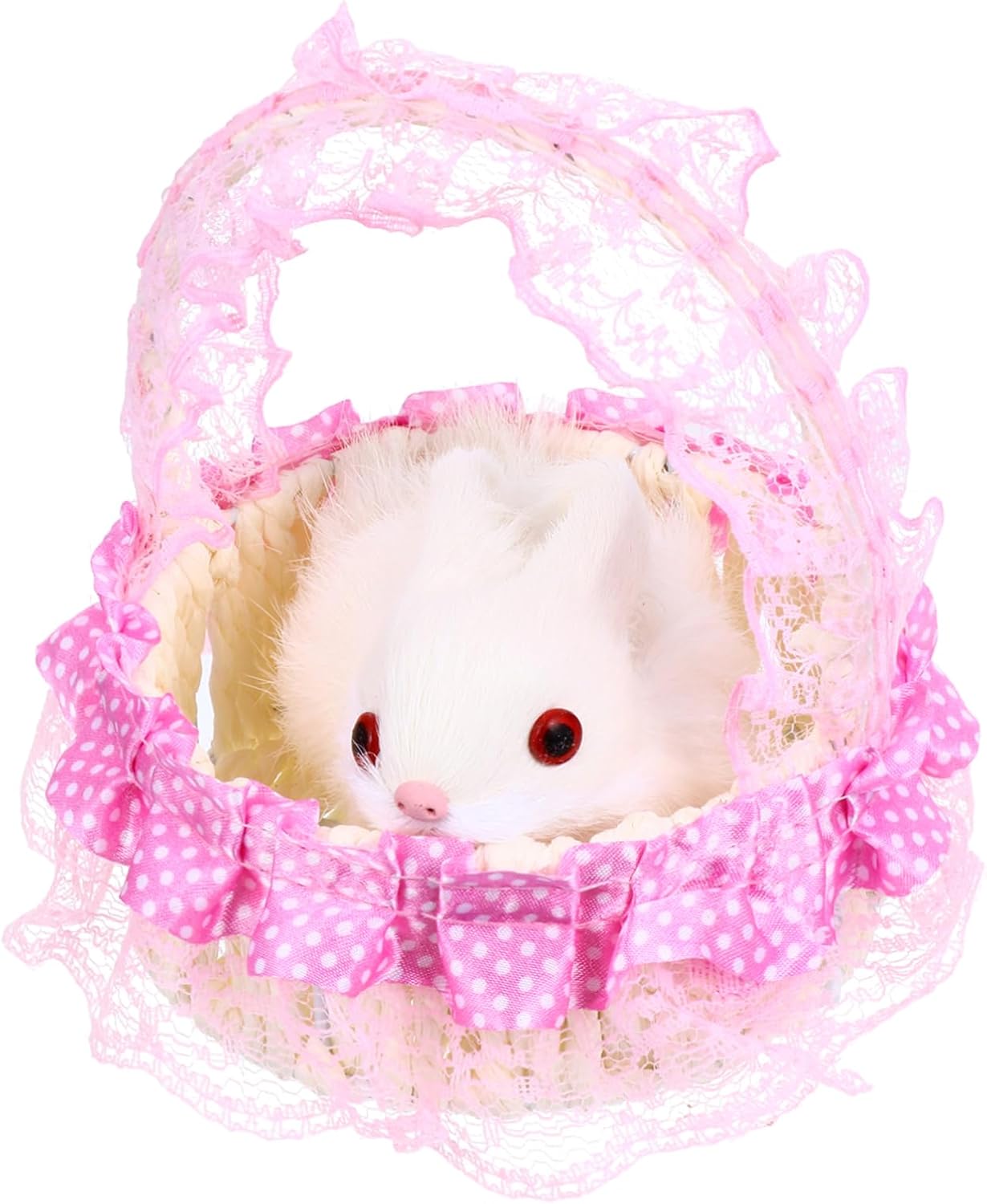 Abaodam 1pc Simulation Dog Kids Kid Weave Basket Rabbit
