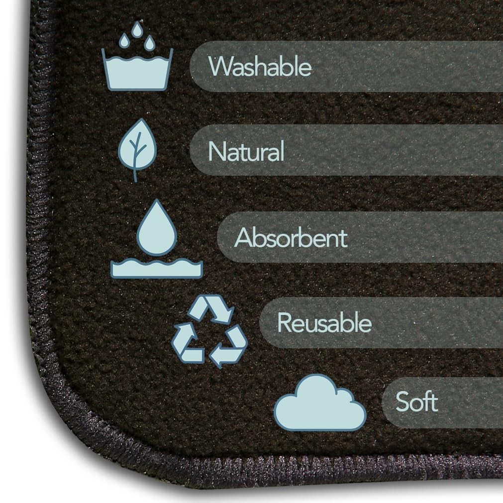 10 inserti in carbone di bambù Eco Fodere per pannolini per bambini ultra assorbenti riutilizzabili 5 strati