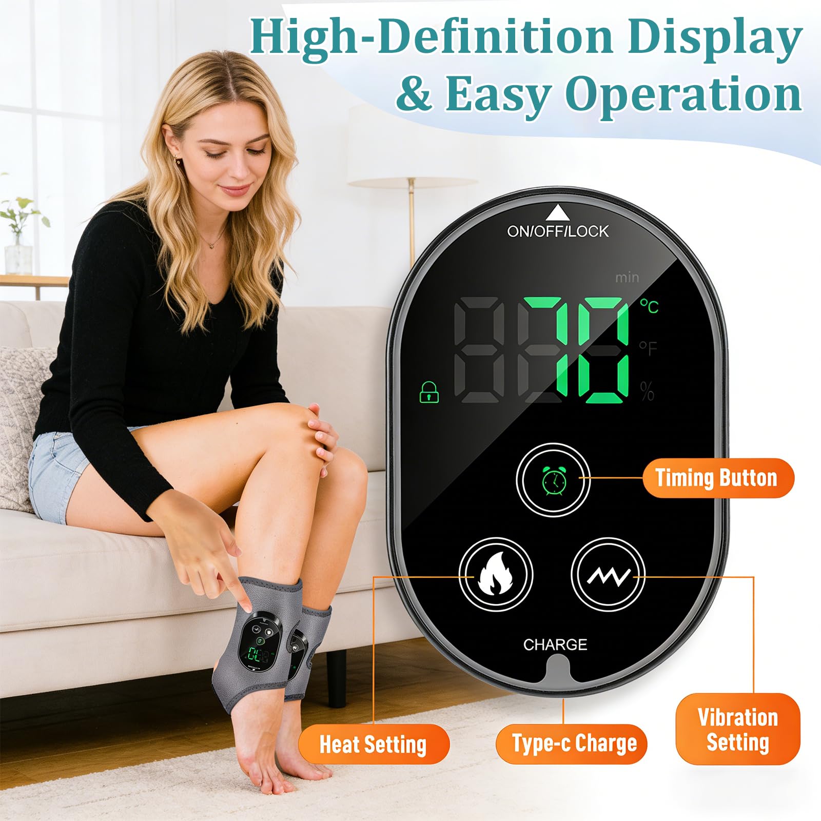 4-In-1-Fußmassagegerät, Fussmassagegerät, Foot Massager, Massagegerät