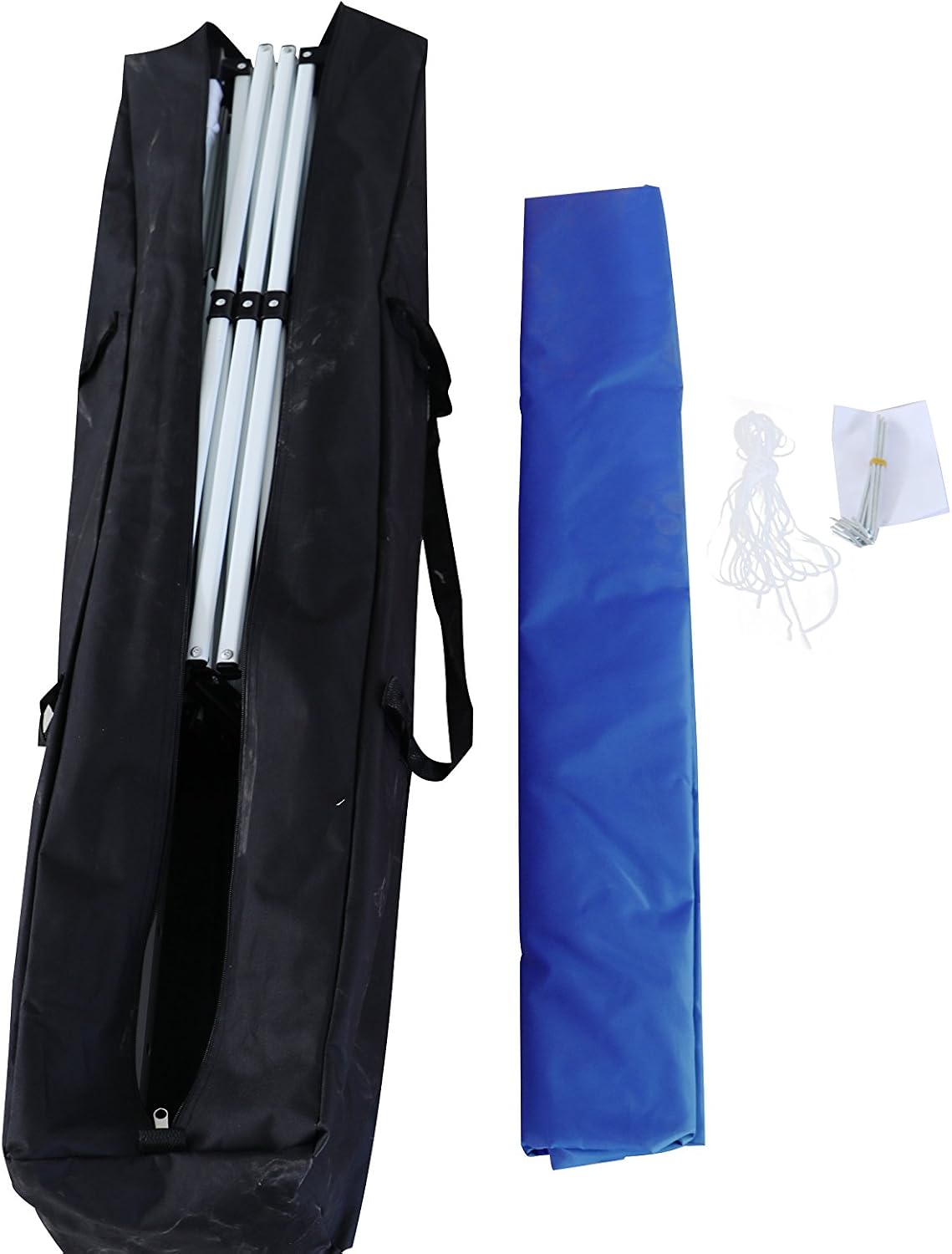 Easy Pop-up Canopy Slant Leg Instant Tent 10 x 10 ft Carry Bag (Blue)