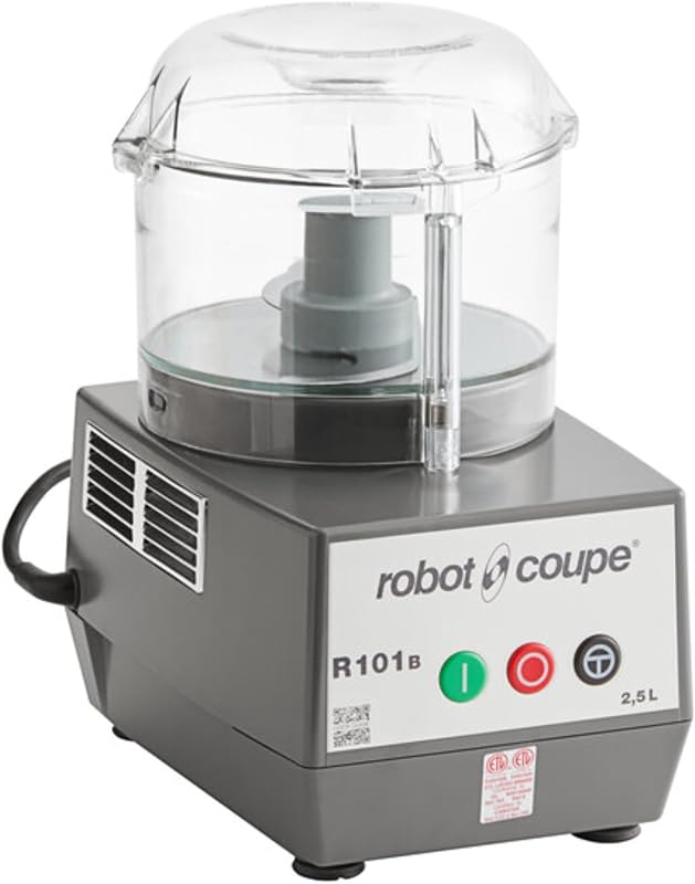 Robot Coupe R101B CLR Food Processor, 2.5 Qt Polycarbonate Clear Bowl, 120V