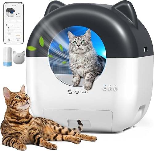 Self Cleaning Litter Box with Auto Safety Sensors for — main product photo from Amazon listing (ASIN B0DK7V1FTH)