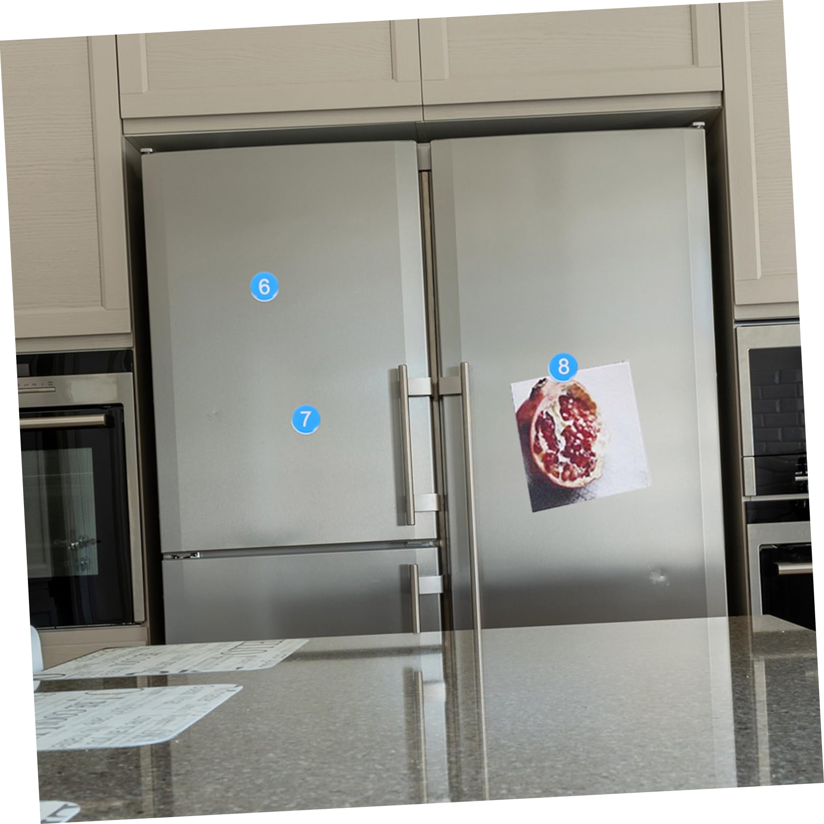 ULTECHNOVO 50 Stück Kühlschrankmagnete mit Cartoonmotiven aus Kunstharz Starke Magnetkraft Bunte Zahlenmagnete zum Lernen und Kühlschrankdekoration im Haushalt
